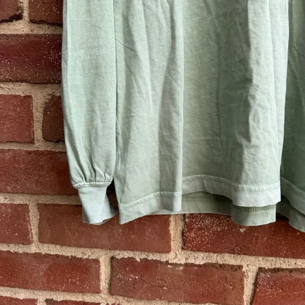 Free people We The Free Perfect Oversized long sleeve Tee green M NEW